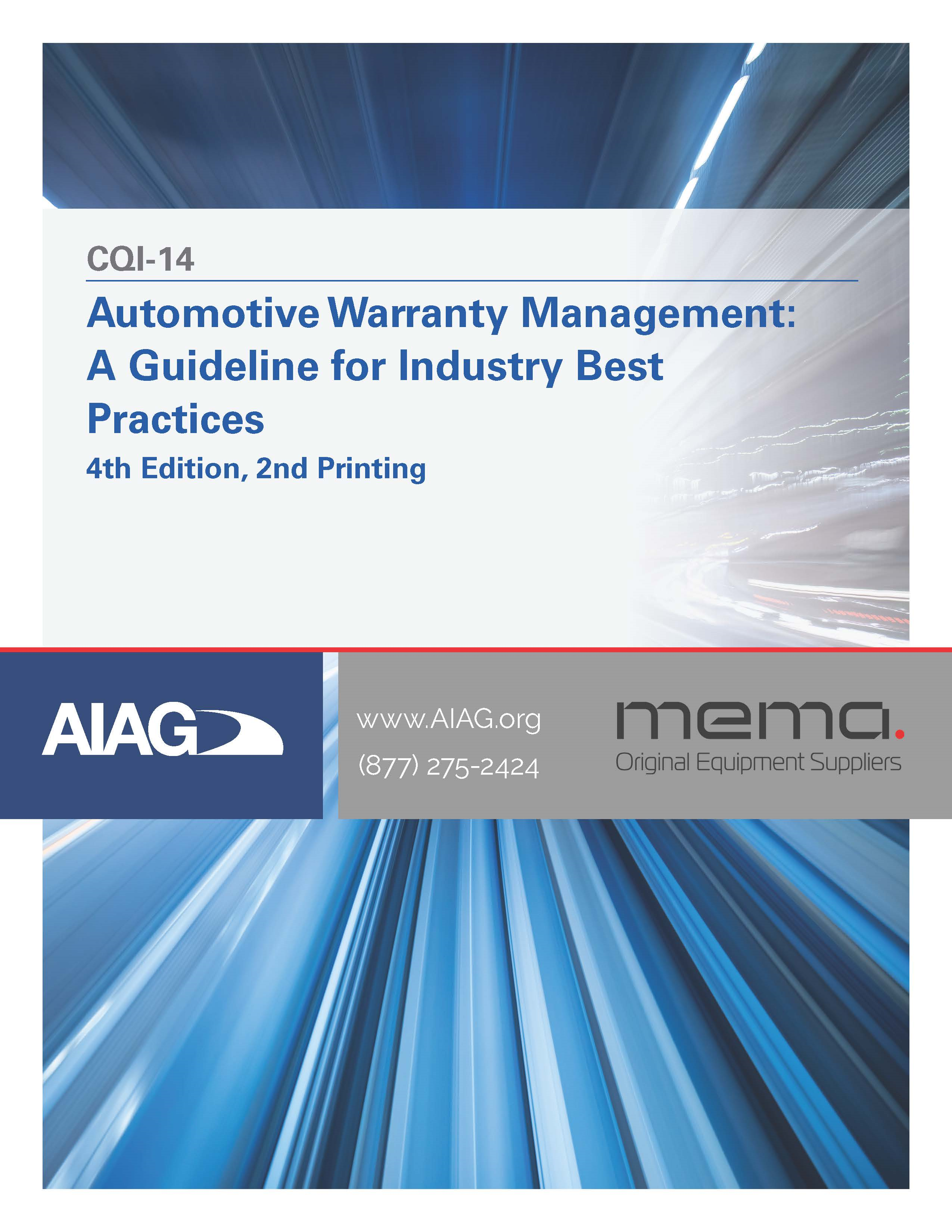 Publikation AIAG Automotive Warranty Management 1.9.2023 Ansicht