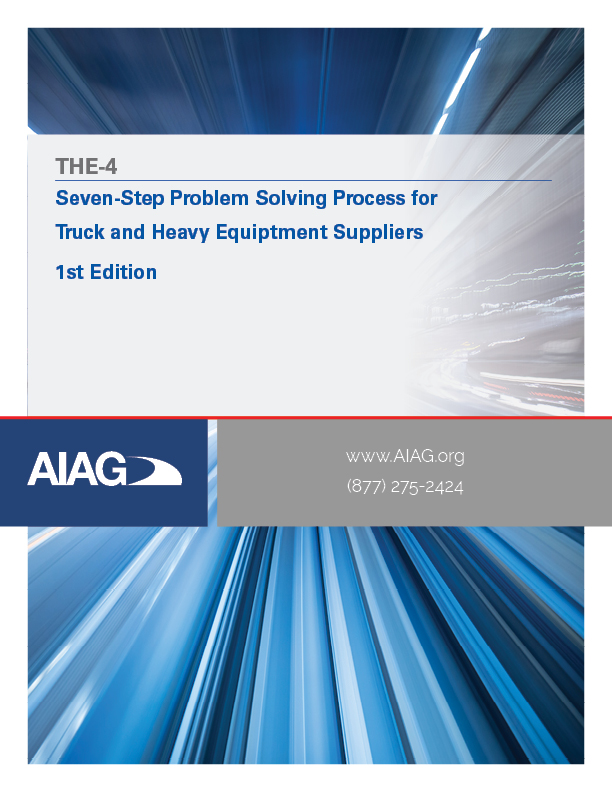 Publikation AIAG 7-Step Problem Solving Process for TH&E Suppliers 1.7.2000 Ansicht